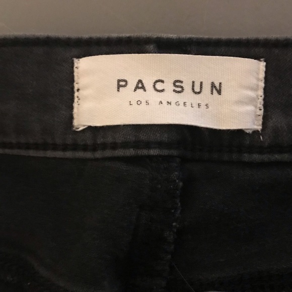 Pacsun distressed black stretchy Jegging size 24 - Picture 8 of 10